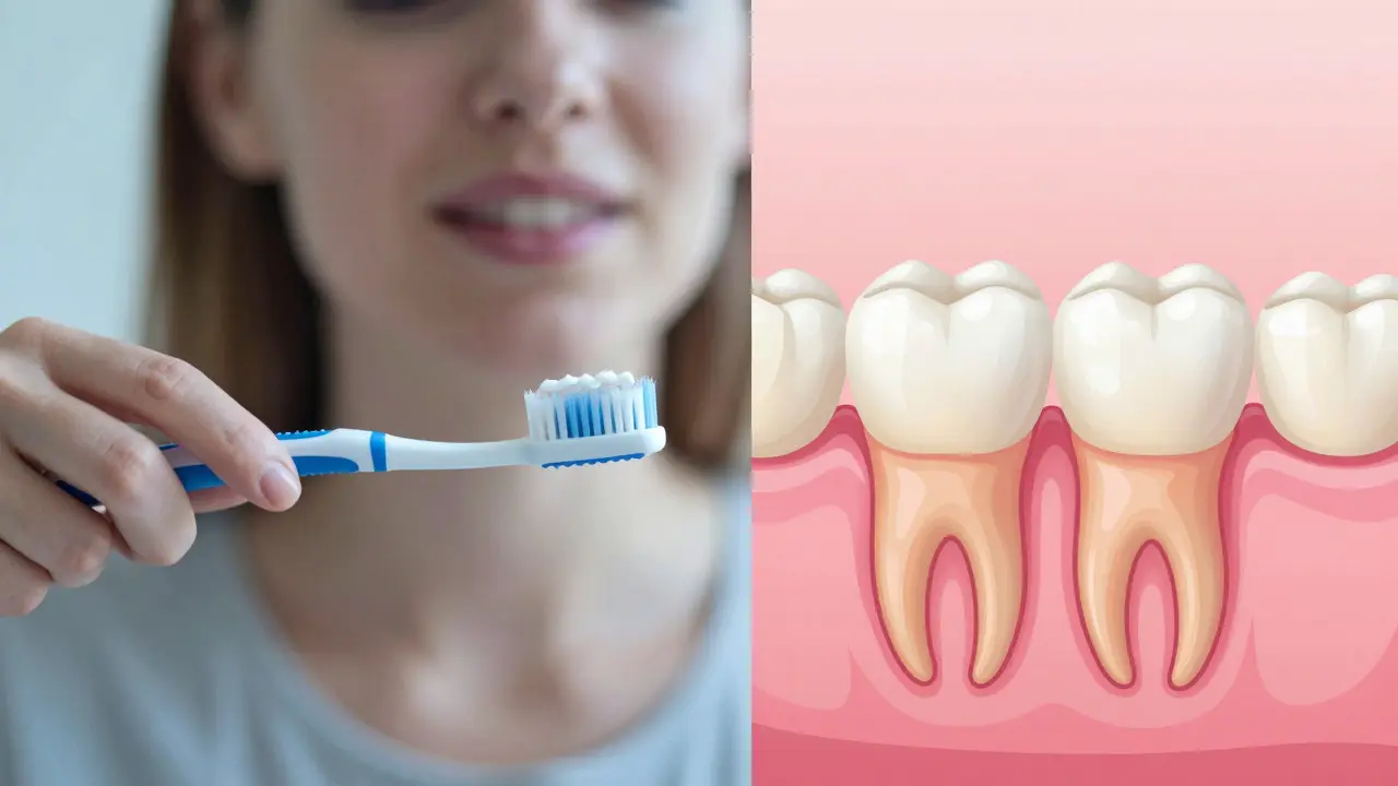 Koncept hojení dásní a domácí péče po kyretáži zubů